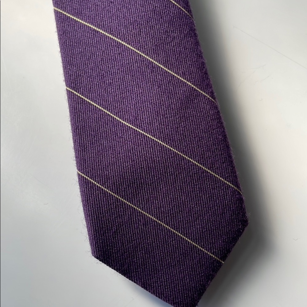Tie Bar wool and silk tie